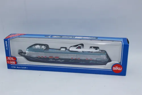 Siku 1730 Mein Schiff 1 – Detailgetreues Schiffsmodell 1:1400 - Boote & Schiffe – Hochwertiges Modell des Mein Schiff 1 in der Siku Super Serie, ideal für Sammler und Liebhaber, mit originaler OVP.