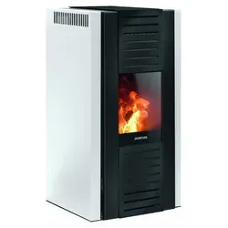 Pelletofen Justus Sirkos Seidenweiß 6 kW - Effiziente Wärme - Kaminöfen mit 6 kW Nennleistung und über 90% Wirkungsgrad. Ideal für Räume bis 160 m³, mit WiFi-Modul zur smarten Steuerung und individueller Programmierung.