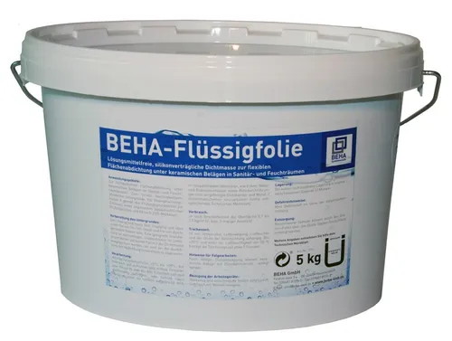 Abdichtfolie Flüssigfolie Streichfolie Flüssig Abdichtung Dusche Bad für 5m²