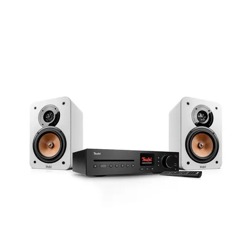 Teufel ULTIMA 20 KOMBO 3 SE - Kompaktanlage mit beeindruckendem Sound - Kompaktanlage für präzisen Stereo-Sound, ideal für kleine Räume. Erlebe vielseitige Nutzungsmöglichkeiten: Streaming, Radio, CD und mehr. Spare im Bundle!