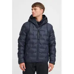 Indicode Steppjacke IDLimans in Blau XXL (58) - Modische Steppjacke mit hochschließendem Kragen und praktischen Eingrifftaschen. Ideal für kühle Tage, bietet sie Komfort und Stil in einer unifarbenen Optik.