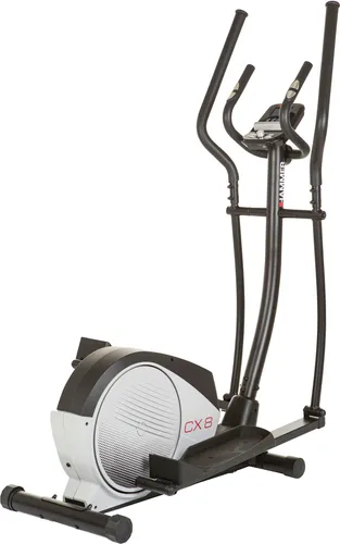 Crosstrainer-Ergometer HAMMER "CX8 BT" - Crosstrainer mit 18 Fitnessprogrammen, 16 Widerstandsstufen und Bluetooth-Anschluss für individuelles Training. Ideal für effektives Ganzkörpertraining in kompakter Form.
