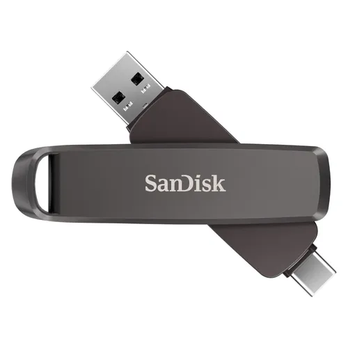 SANDISK Extreme PRO® Dual Drive USB Stick 512 GB - Schwarz - USB-Stick mit 512 GB Speicherkapazität, Dual-Connector für USB Type-A und Type-C, ideal für schnelle Datenübertragungen mit USB 3.2 Gen 2.