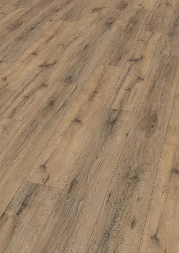 Laminat Nature Sense Parkett Eiche dunkel Landhausdiele 1292 x 193 x 8 mm - Laminatböden, stilvolles Design mit authentischer Eichenoptik für ein elegantes Wohnambiente.