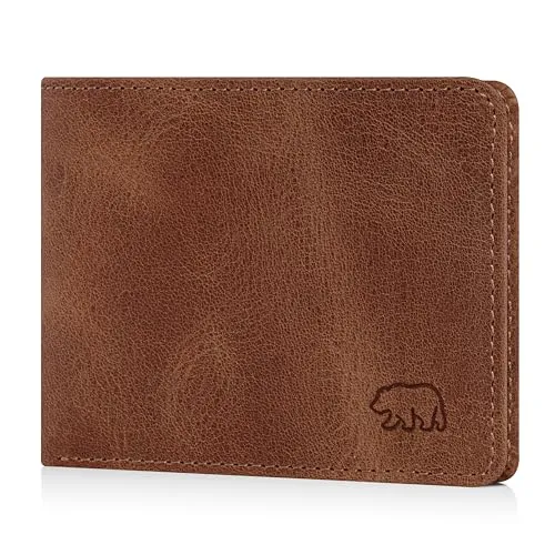 Brown Bear Mini Geldbörse 8006-B - Echtleder Herren Wallet mit RFID-Schutz - Mini-Geldbörse aus echtem Rindsleder mit 5 Kartenfächern und RFID-Schutz. Ideal für stilbewusste Herren, die ein kompaktes Design und Sicherheit schätzen.