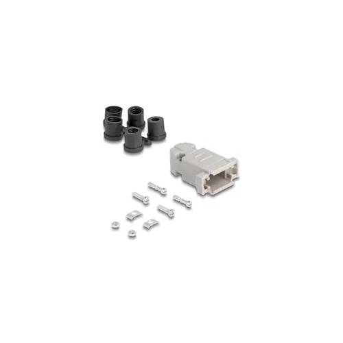 - D-Sub Gehäuse für 9 Pin Stecker Buchse mit Gummidichtungen 67027