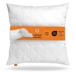 sleepling Kopfkissen 80x80 cm – Allergikerfreundlich, Waschbar, Made in EU - Hochwertiges 80x80 cm Kopfkissen mit allergikerfreundlicher Mikrofaser und flexibler Füllmenge. Waschbar bis 60 Grad, ideal für individuellen Schlafkomfort. Made in EU, zertifiziert nach Öko-Tex 100.