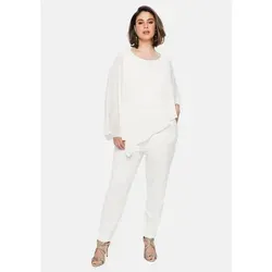 Sheego Jumpsuit Große Größen im Lagenlook mit Fledermausärmeln - Eleganter Jumpsuit in Größe 42, im trendigen Lagenlook mit stylischen Fledermausärmeln, ideal für besondere Anlässe und einen schicken Auftritt.
