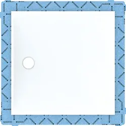 Geberit Setaplano Duschfläche 100 x 100 cm - Duschwannen aus Mineralwerkstoff, ideal für einen eleganten Einbau mit vormontiertem Dichtvlies für optimale Abdichtung.