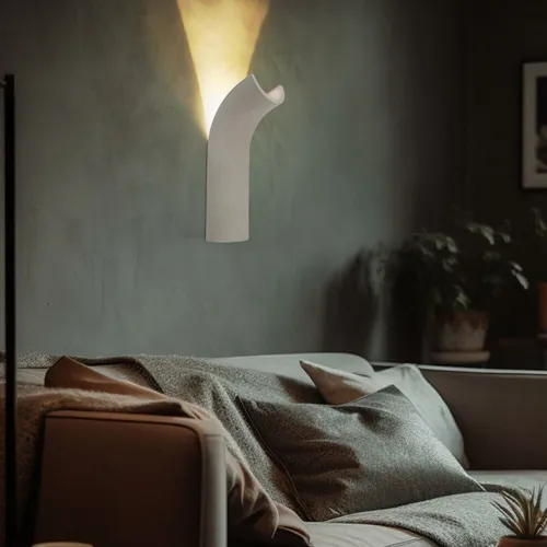 Wandlampe Wandleuchte Schlafzimmerlampe Beton grau Küchenleuchte LED H 30 cm