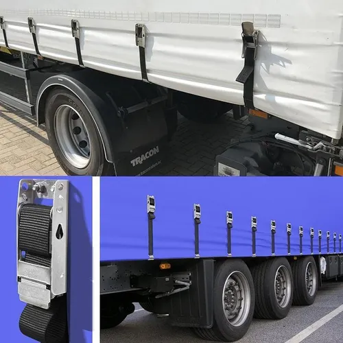 10x Zurrgurt für LKW-Plane Schnalle Spanner mit Gurt und Flachhaken
