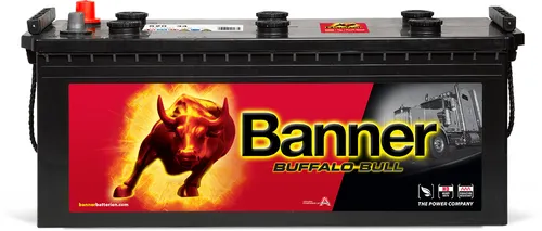 LKW Batterie 120Ah Banner Buffalo Bull 62034 12V 720A - Starterbatterie für LKW & Bus, leistungsstark mit 720A Kaltstartstrom, ideal für zuverlässigen Betrieb in schweren Fahrzeugen.