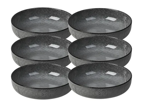 Broste Copenhagen Geschirr-Set NORDIC SEA Schale 17 cm Set6, Steinzeug