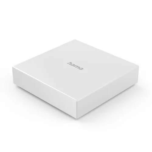 Hama Smart-Home-Hub Matter - Smart Home Hub in elegantem Weiß, verbindet Zigbee und Thread Geräte, unterstützt Matter Standard und Sprachsteuerung für eine nahtlose Integration Ihrer Smart-Home-Welt.