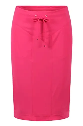 Raffaello Rossi Damen Rock Waris Größe 44 EU Pink - Damen-Hosen, stylischer Rock in kräftigem Crazy Pink mit bequemen Tunnelzug und schmalem, femininen Schnitt für einen modischen Auftritt.