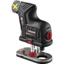 PARKSIDE PERFORMANCE® 12 V Akku-Kantenfräse »PPAKF 12 A1« – Präzise Holzbearbeitung - Fräsen: Bürstenloser Motor für hohe Lebensdauer, ergonomisches Design und stufenlos einstellbarer Tiefenanschlag. Ideal für präzise Holzarbeiten. Akku und Ladegerät nicht enthalten.