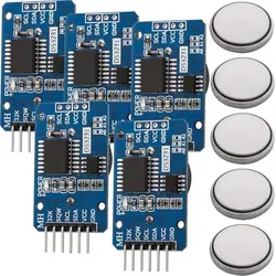 AZDelivery 5 x Real Time Clock RTC kompatibel mit DS3231 I2C Echtzeituhr kompatibel mit Arduino und Raspberry Pi inklusive E-Book!