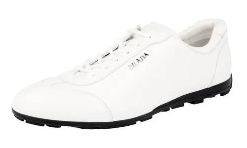 PRADA Leder Sneaker - Modell 3E4900 - Weiss Collapse - NEU -  41 UK 8