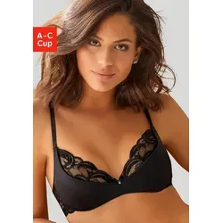 petite fleur gold Büstenhebe mit variabler Spitze im Brustbereich, sexy Dessous, Reizwäsche schwarz 85