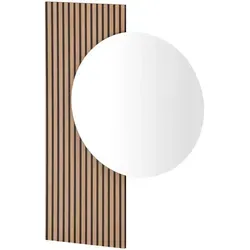 Schildmeyer Spiegel Loft, 79 cm Breite - Runder Spiegel aus FSC®-zertifiziertem Holzwerkstoff, ideal für stilvolle Wohnräume. Einfache Selbstmontage mit Anleitung.