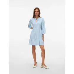VERO MODA VMNANNA Kurzes Kleid - Freizeitkleid für Damen, locker geschnitten aus 75% Baumwolle und 25% recycelter Baumwolle – umweltfreundlich und stylish für jeden Anlass.