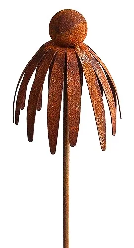 Manufaktur Lichtbogen Rost Gartenstecker Sonnenhut 78 cm