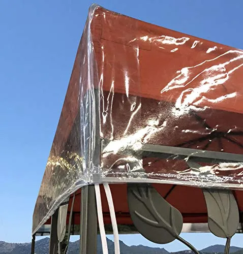 QUICK STAR Pavillon Schutzhaube 3x3m für DOPPELDACH - Wasserdicht und Robust - Abdeckhaube für Pavillons 3x3m, 100% wasserdicht, frost- und hagelfest. Mit Gummizug und Befestigungsbändern für sicheren Halt. Ideal zum Schutz bei jedem Wetter.
