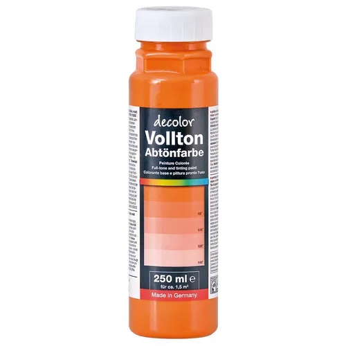 decolor Vollton- und Abtönfarbe, Orange, 250 ml