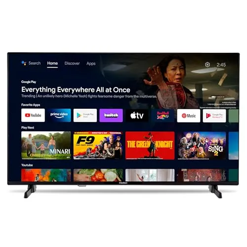 MEDION 80 cm (32 Zoll) Full HD Fernseher mit Android TV - Smart TV mit Full HD, HDR und Triple Tuner für besten Empfang. Genießen Sie Streaming-Dienste wie Netflix und Prime Video auf einem scharfen 32" Bildschirm!