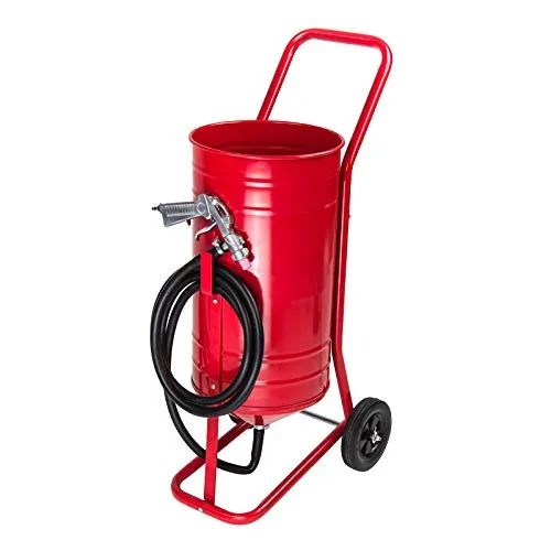 DEMA Sandstrahlgerät 24552 - 30 Liter Kesselgröße - Tacker für Strahlarbeiten an schwer zugänglichen Stellen. Mobil und leicht nachfüllbar mit 30 Liter Behälter, inklusive Pistole und Keramikdüsen.
