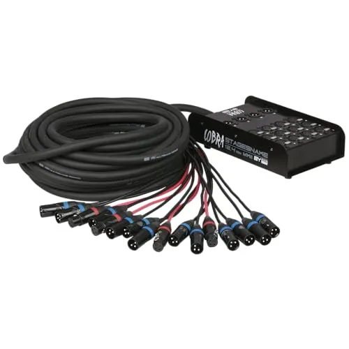 DAP - CobraX 12/4 StageSnake 15m - Kabel, Leitungen & Stecker - Hochwertiger StageSnake für professionelle Audioübertragungen mit 15 Metern Länge für maximale Flexibilität auf der Bühne.