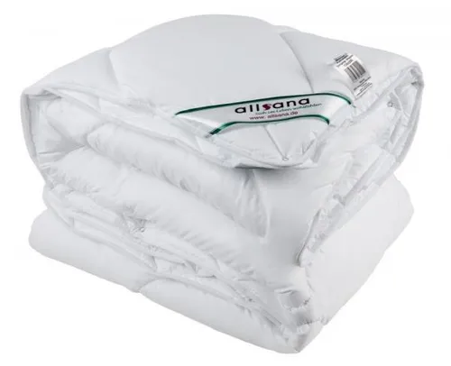 allsaneo® Microfaser 4-Jahreszeiten Bettdecke 200x200 cm für Allergiker geeignet