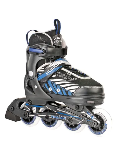 Hudora Inlineskates 28240 Kinder Inlineskate LEON, Größe 37-40 - Inliner für Kinder, verstellbare Größe 37-40, ideal für Anfänger und sichere Fahrten im Freien.