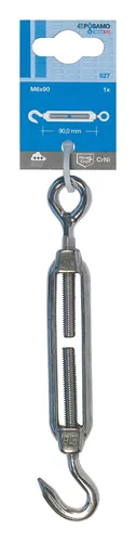 Pösamo Spannschloss Haken / Öse (SB) A4 M5 x 70 mm a 1 Stück - 2100700035