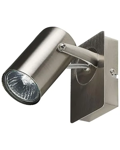 Beliani Wandleuchte Silber, 2er Set - Moderne Metall-Wandleuchte im 2er Set, verstellbar für individuelle Lichtakzente. Ideal für Wohn- und Schlafräume, sorgt für stilvolle Akzente in jedem Raum.