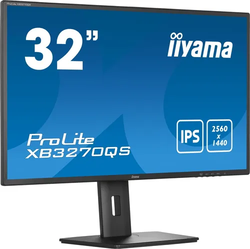 iiyama ProLite XB3270QS-B5 32 Zoll Monitor - IPS LED Monitor mit 2560 x 1440 Auflösung, ideal für gelegentliche Computerarbeiten, bietet integrierte Lautsprecher und hohe Energieeffizienz (Klasse A).