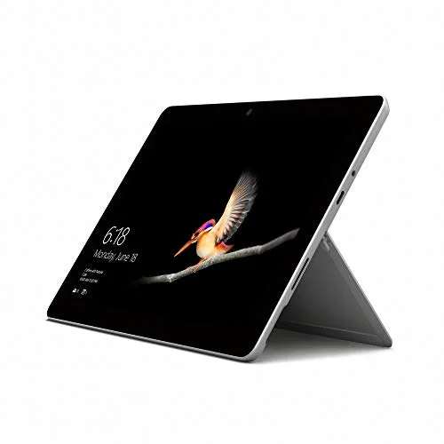 Microsoft Surface Go mit Intel Pentium Gold 4415Y (10-zoll, 8GB RAM, 128GB SSD) Platin (Generalüberholt) 2018