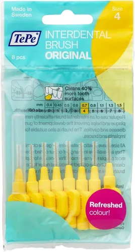 Original Interdentalzahnbürste 0,7 mm - 8 Stück - Praktische Interdentalzahnbürsten für eine gründliche Reinigung der Zahnzwischenräume. Ideal für die tägliche Zahnpflege und zur Unterstützung der Mundhygiene.