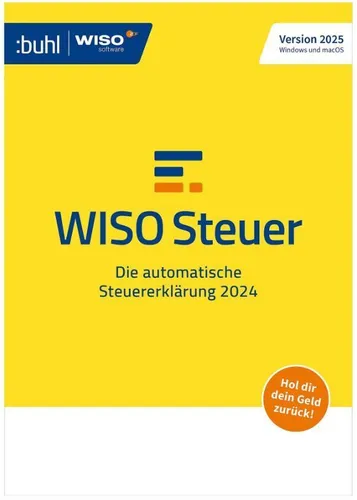 WISO Steuer 2025 - Die umfassende Steuer-Software - Steuererklärung (Software) für Windows, Mac, Smartphones und Tablets; sofortige Erstattungsvorschau und kostenloser Telefonsupport für alle Einkunftsarten.