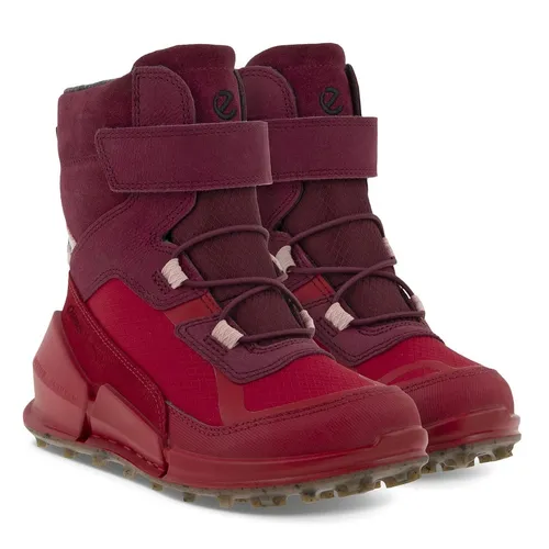 Ecco Winterstiefel BIOM K2 Mid-Cut Boot, Chilirot, Größe 30 - Funktionale Winterstiefel für Kinder aus hochwertigem Ecco-Leder und Textil, mit warmem Futter für komfortable Füße. Ideal für aktive Abenteuer im Winter.