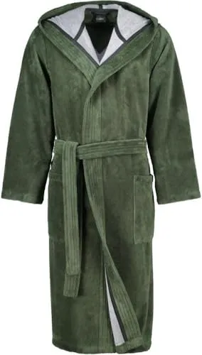 Cawö Bademäntel Herren Kapuze Doubleface 843 Field - 47 XXL