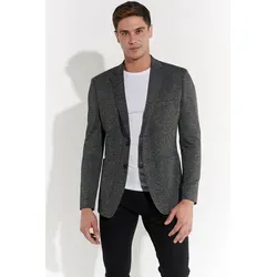 Steffen Klein Classy Gentleman Herren Sakko - Elegantes Jersey-Sakko in Grau Melange, schlanke Passform und elastisches Material bieten optimalen Komfort und lässige Sportlichkeit für jeden Anlass.