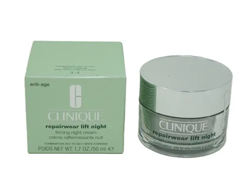 Clinique Repairwear Lift Nachtfestigende Creme 50 ml - Luxuriöse Nachtcreme für eine straffe Haut. Ideal für die tägliche Pflege, zieht schnell ein und bietet intensive Feuchtigkeit.