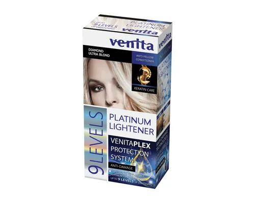 9 Leveles Platinium Lightener - Haaraufheller 9 Töne - Haarfarben - Hochwirksamer Aufheller für strahlend blonde Ergebnisse, perfekt für kreative Haarstylings.