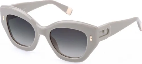 Furla SFU985 Beige pieno lucido 52/20/140 Damen Sonnenbrillen