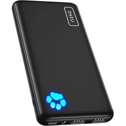 INIU Power Bank, Ultra Slim 10000mAh Powerbank Klein Aber Stark, USB C Input & Output, Externe Handyakkus Triple 3A with Flashlight, Kompatibel mit iPhone 16 15 14 13 12 11 X Pro Max Samsung Huawei