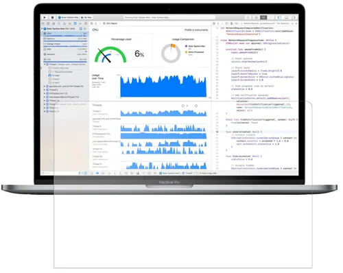Schutzfolie für Apple MacBook Pro 13 Zoll (2019) Anti-Shock matt 9H Display