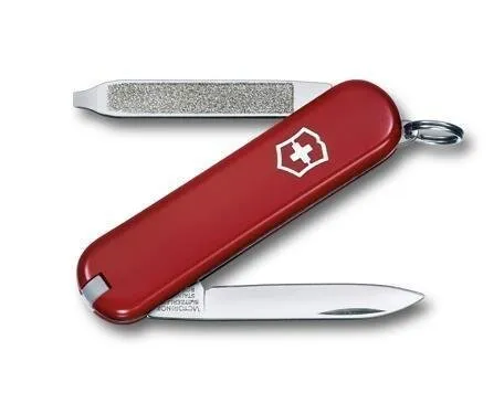 Victorinox Escort Taschenmesser - Kompaktes 58 mm Taschenmesser aus der Classic-Serie mit Klinge, Nagelfeile, Schraubendreher und mehr – ideal für Hobby und Freizeit.
