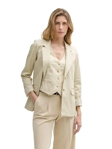 TOM TAILOR Regular Fit Blazer aus Twill - Funktionsjacke im Regular Fit aus hochwertigem Twill mit praktischen Pattentaschen, ideal für stilvolle Outfits im Alltag.