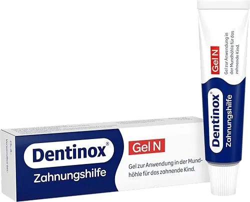 Dentinox Gel N 10 g - Arzneimittel zur Linderung von Zahnungsschmerzen bei Kleinkindern, bewährt seit über 50 Jahren und die meistgenutzte Zahnungshilfe in Europa.